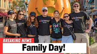 Matt Damon Poses With Wife and Four Daughters in Rare Disneyland Photo