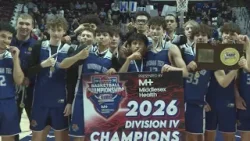 Баскетбольная команда юношей из Windham Tech обыграла Woodland в финале Дивизиона IV и завоевала ...