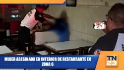 Mujer asesinada en interior de restaurante en zona 6