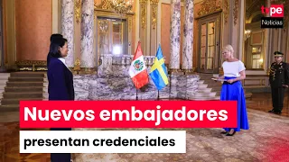 President Keiko Fujimori receives credentials from five ambassadors