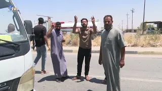 Truck drivers protest: "We've been waiting for hours, we want a solution"
