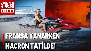 Macron Caught on Vacation! Shocking Footage from France: France is Burning, Macron is on Vacation