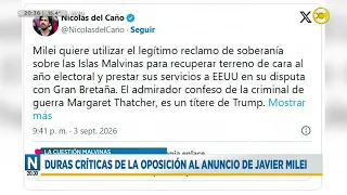Harsh opposition criticism of Javier Milei's announcement │N20:30│09-04-26