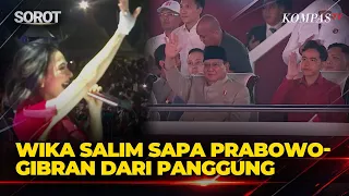 Wika Salim's Moment Greeting Prabowo-Gibran from the Stage at the 81st Indonesian Independence Da...