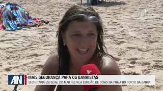 SPECIAL SECRETARIAT OF THE SEA INSTALLS BUOY LINE AT PORTO DA BARRA BEACH - 09/03/2026