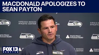 Mike Macdonald, Sean Payton 'all good' after interview clip slip | FOX 13 Seattle