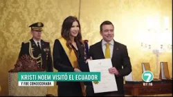 Kristi Noem, exsecretaria de Seguridad de EE. UU. fue condecorada en Ecuador