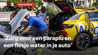 On the road with the ANWB in the heat: 'People are still very cheerful'
