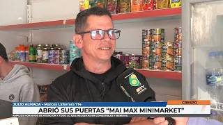 Julio Almada -  Abrió sus puertas Mai Max Minimarket en Crespo