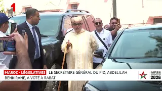 Le Secrétaire général du PJD, Abdelilah Benkirane, a voté à Rabat