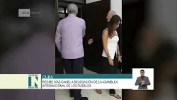 Se reúne Díaz-Canel con una delegación de la Asamblea Internacional de los Pueblos