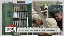 Continúa la audiencia cautelar de los exministros Mamani y Huanca por el caso Emapa