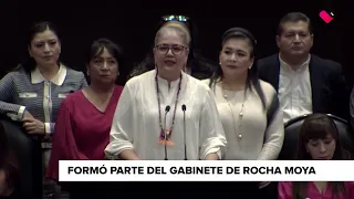 Graciela Domínguez fue elegida por el Congreso de Sinaloa para ser la gobernadora interina