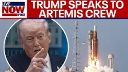 Срочная новость: Трамп беседует с экипажем миссии «Артемида-2» на борту космического корабля «Ори...