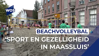 Beachvolleybal bij Café Pulp in Maassluis