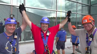 Special Olympics Connecticut fundraiser at Mohegan Sun lets participants rappel down 32 stories