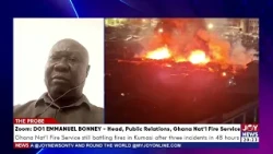 Ghana National Fire Service still battling fires in Kumasi after three incidents in 48 hours.