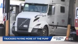 Truckers dealing with record diesel prices