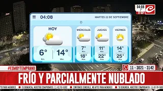 Cold and partly cloudy Tuesday in Buenos Aires... how is the rest of the week looking?