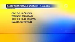 TV KANAL 9, NOVI SAD: RADNO VREME DZNS TOKOM PRAZNIKA