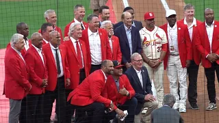 Yadier Molina, Albert Pujols, Bill Sherdel inducted into Cardinals Hall of Fame in ceremony at Busch