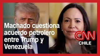 Machado dice que acuerdo entre Trump y EE.UU. debería firmarse con "un gobierno serio y democrático"