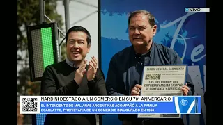 NARDINI DESTACÓ A UN COMERCIO EN SU 70° ANIVERSARIO