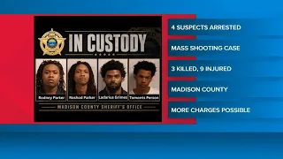 4 men charged with multiple counts of murder in Madison County Park shooting