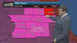 Dangerous heat and potential storms Monday afternoon