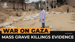 Gaza emergency officials present evidence of mass grave killings | Al Jazeera Newsfeed