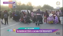 Cochabamba: Sacaba amanece bloqueada por padres de familia que exigen presupuesto para educación