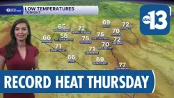 Record-Tying Heat on Thursday