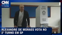 Ministro do STF, Alexandre de Moraes vota no 2º turno em São Paulo | CNN ELEIÇÕES
