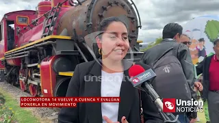 Locomotive 14 returns to Cuenca and plans to put it back in motion are being evaluated