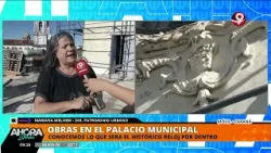 Obras en el reloj del Palacio Municipal de Paraná