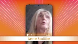 TV Oranje app video message - Jannie Souilljee