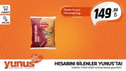 15 Şubat 1 Mart 2026 Tarihleri Arasında Yunus Market Zincirlerinde İndirmli Ürünler
