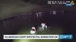 Footage, audio released of incident when Hillsborough deputies pull woman from sinking car