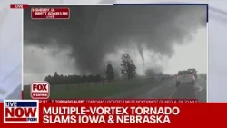 Enormous multi-vortex tornado rips through Iowa | LiveNOW from FOX