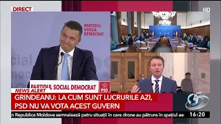 Grindeanu: as things stand today, PSD will not vote for this government
