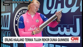 Erling Haaland Terima Tujuh Rekor Dunia Guinness