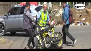 Motorcyclist injured in Managua accident