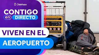 "VIP HOMELESS CAMPS": At least 62 people are living at Santiago Airport - Contigo en Directo