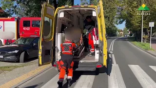 Bielawa. Fiat collides with bicycle