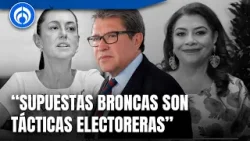 Ricardo Monreal desmiente que haya 'broncas' personales entre Sheinbaum y Brugada