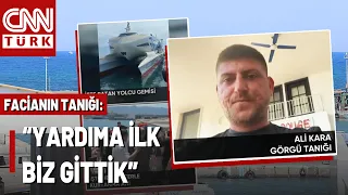 Ship Disaster off the Coast of Kyrenia! Eyewitness to the Tragedy Tells CNN TÜRK About Those Mome...