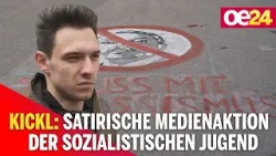Kickl: Satirische Medienaktion der Sozialistischen Jugend