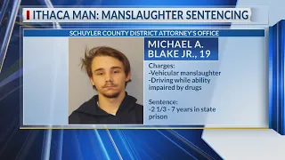 Ithaca man guilty of vehicular manslaughter gets jail