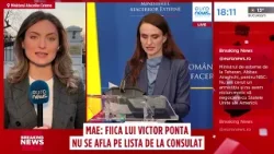 MAE susține că fiica lui Victor Ponta nu apărea în sistemul e-Consulat și nu a cerut asistență