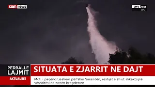 Ende disa vatra aktive zjarri në Dajt, "shpëton" Priska? Çfarë raporton gazetarja Daci